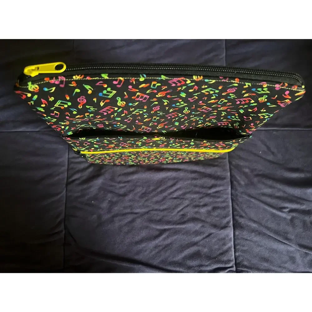 NWOT Large Book Sleeve & Corner Bookmark, Dual Pockets